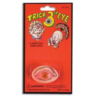 CYCLOPS TRICK 3RD EYE Monster Eyeball Costume Joke Gag Funny Third 