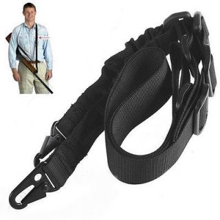 NEW Durable 2 Point Tactical Rifle Gun Strap Sling Elastic Bungee Snap 