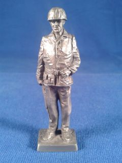 Franklin Mint Military Sculpture Collection Pewter 1944 Marine 