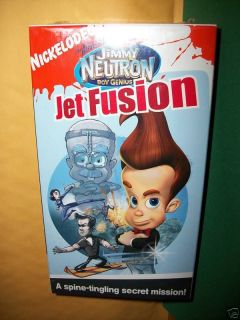 NEW Jimmy Neutron VHS Jet Fusion Movie NICK Nickelodeon Video Cassette 