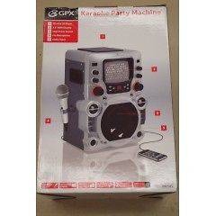 GPX JM250S Portable Home Karaoke Party Machine w/Screen/Mic CD+G iPod 