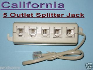 Outlet New Telephone Phone Splitter Line Jack Modular