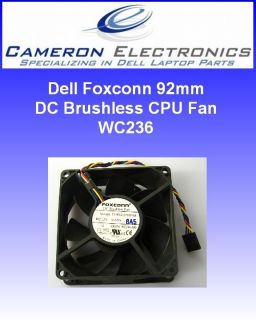 Dell Foxconn 92mm DC Brushless CPU Cooling Fan WC236