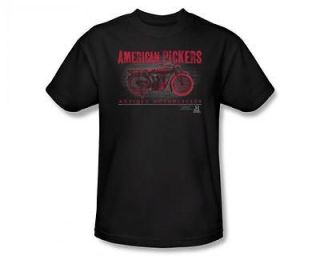   Pickers Antique Motorcycles History Channel TV Show T Shirt Tee