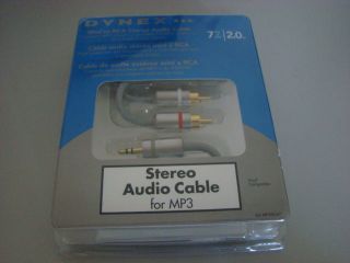 Dynex Mini to RCA Stereo Audio Cable 7ft for  or Portable CD/DVD 