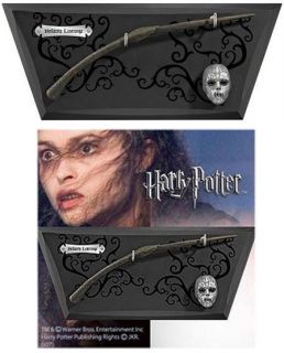 Harry Potter Bellatrix Lestranges Wand & Mask Display   New 