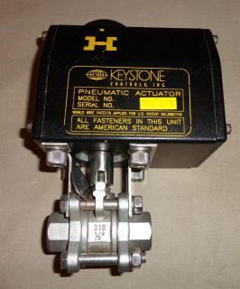 KEYSTONE 020 790 100 PNEUMATIC ACTUATOR WITH 1/2 STAINLESS STEEL 316 