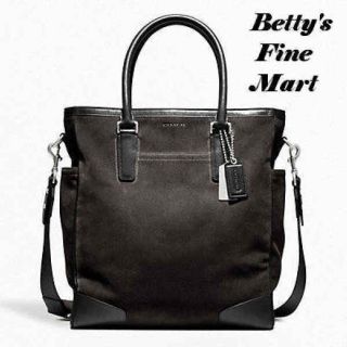 NEW AUTH. COACH BLEECKER LEGACY F70527 CHARCOAL BLACK SUEDE TOTE 
