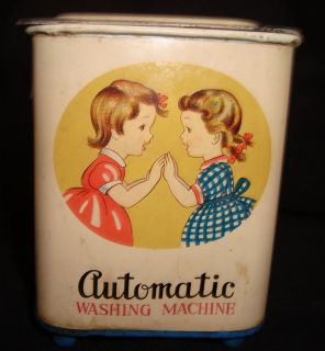 vintage toy washing machine in Tin