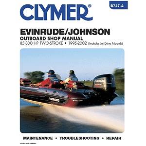Clymer Evinrude Repair Manual 85 300 HP Two Stroke Outboards & Jet 