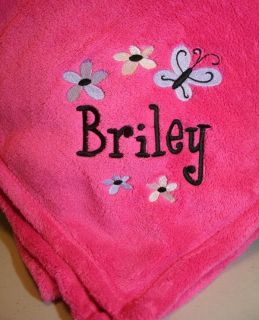 Personalized Monogrammed Baby Blanket Extra Soft Several Colors to 