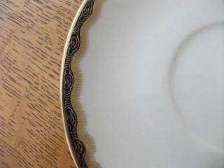 Wedgwood bone china saucer only blue & gold trim X6590 Phillips Ltd 