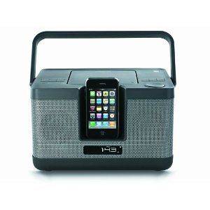 Memorex MI7805P Party Cube CD Sound System for iPod and iPhone (Black 