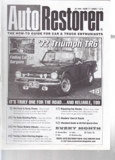 Classic Auto Restorer 7/05, TR6, Soda Blasting, Wheels