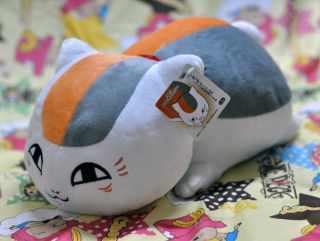12x 8 Natsume Yuujinchou Nyanko Sensei Cat Plush Doll Pillow Free 