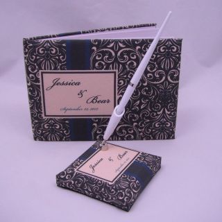 pc Set Personalize Decorative Wedding Guest Book Pen Stand Custom 