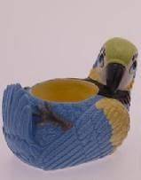 Parrot Egg Cup NEW Novelty Gift Macaw Bird (Green/Blue/Ye​llow)