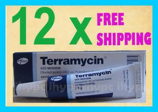12 Pack Terramycin Pet Eye Ointment 3.5 Gr Cat Dog Horse antibiotic