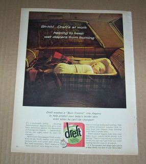 1964 ad page   Dreft Baby diaper laundry soap detergent PRINT 