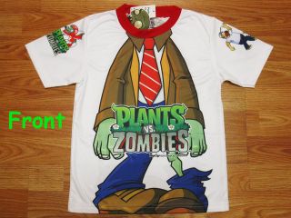 Plants VS Zombies T Shirt #05 White Size XS age 2 3