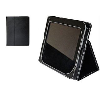 For VIZIO Tablet 8 Black Leather Case Cover With Stand