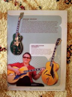 RARE JIMMIE VAUGHAN GRETSCH SYNCHROMATIC GUITAR PAGE AD