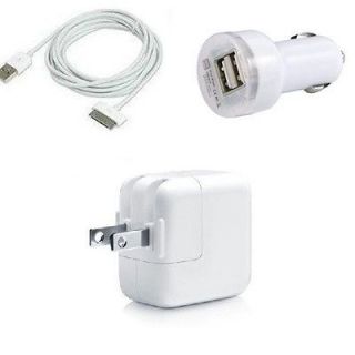 10W USB Wall Charger Adapter For Apple iPad iPhone + 6FT Sync Power 