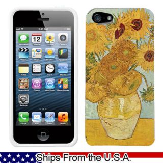  Apple iPhone 5 Van Gogh Vase with Twelve Sunflowers Hard Case Phone 