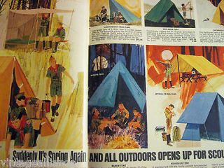 Vintage tent images of Boy Scouts Camping Equipment Accessories 1969 