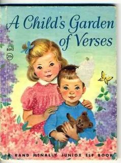 Vintage A CHILDS GARDEN OF VERSES Rand McNally Junior Elf Book