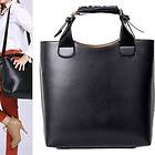 FASHION Pu Leather DESIGN Tote Shopping Bag WOMEN Handbag Satchel 