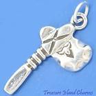 INDIAN TOMAHAWK NATIVE AMERICAN AXE TOOL .925 Sterling Silver Charm
