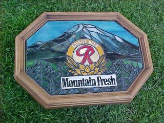 Vintage Rainier Shirt size L Mountain Fresh Beer PBR Hamms Bud