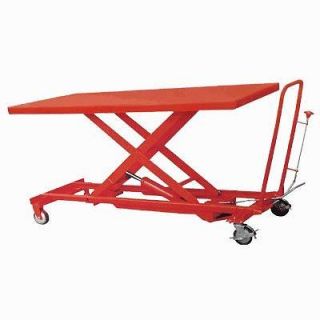 FOOT OPERATED HYDRAULIC EXTRA LARGE HEAVY DUTY LIFT TABLE CART 1100 LB 