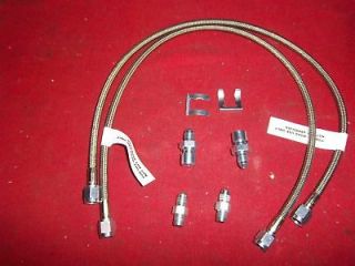 NEW STAINLESS 24 BRAKE LINES&FITTINGS​ WILWOOD CALIPERS