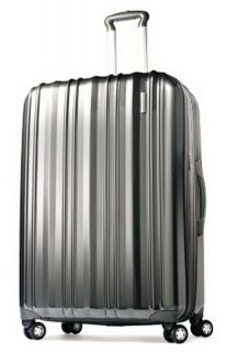 NEW Silver Samsonite 28 Rolling Upright Suitcase Hard Shell Case 