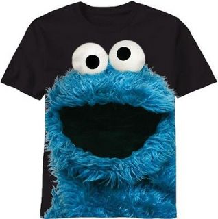 Sesame Street Big Photo of Cookie Monster Tee Shirt Sizes S 2XL