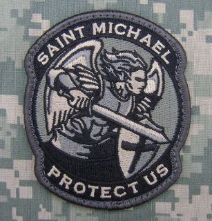 MODERN SAINT ST. MICHAEL PROTECT US TACTICAL MORALE MILSPEC ACU VELCRO 