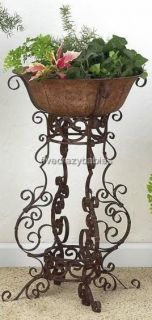   SCROLLWORK Floor Planter Plant Stand Holder Large 30 Outdoor Patio