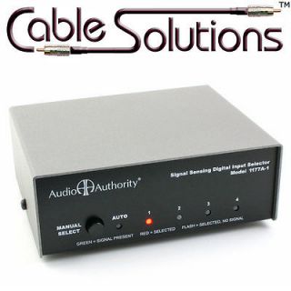 Audio Authority 1177A 1 TOSLink/Coaxial Digital Switcher/Switch 