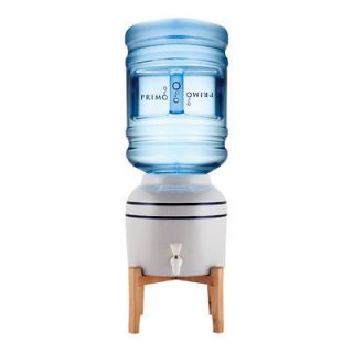 Primo Ceramic Tabletop Bottled Water Dispenser Light Grey Blue