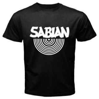  Cymbal Drum Sound Drums Logo Symbol Mens Black T Shirt Size S   3XL