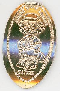 GREAT WOLF LODGE   OLIVER Elongated Penny (WAGM005)
