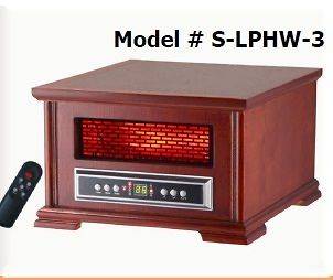 NEW Lifesmart S LPHW 3 1500 Watt Compact Wood Cabinet Quartz Infrared 