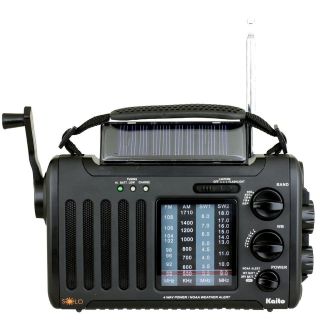 Kaito KA450 Portable AM/FM Shortwave Radio with Solar and Crank 