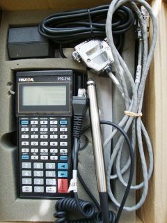 TELXON PTC 710 HAND HELD SCANNER w/WAND, POWER SUPPLY & CABLE   USED