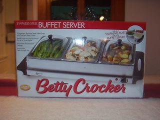 Newly listed BETTY CROCKER BC1586C Buffet Server Stainless Steel 3 