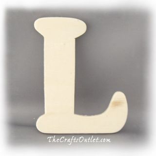 Letter L Plywood unfinished wood home Decor