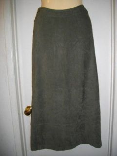 Zara Basics Full Length Maxi Olive Green Skirt 6 28 38