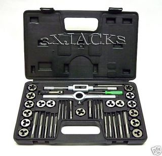 40 Piece Metric Carbon Steel Tap and Die Set NEW W/CASE